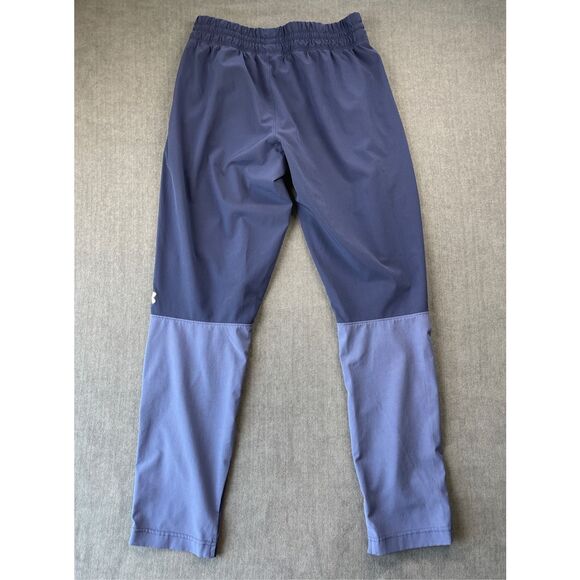 Under Armour Mens Warm Up Track Pants S Navy Blue Athletic Joggers Athleisure - Picture 9 of 10